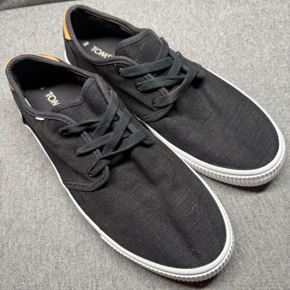 Casual Sneaker Canvas Walking Black Toms 9
